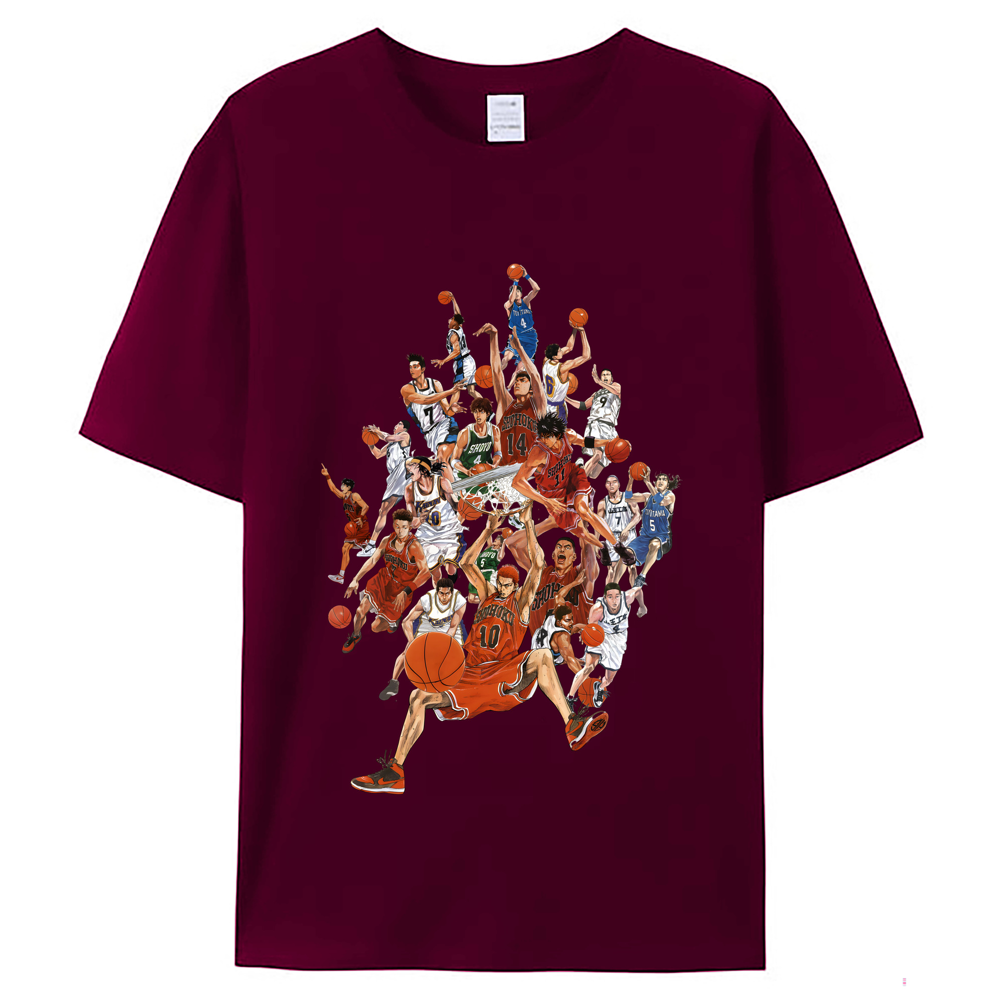 （画像用） SLAM DUNK／スラムダンク レディースカジュアルプリントTシャツ（綿100％）